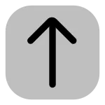 Arrow Long Up SVG Icon